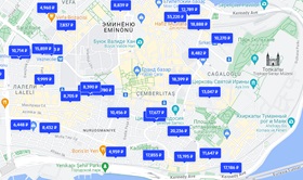 Стамбул на карте