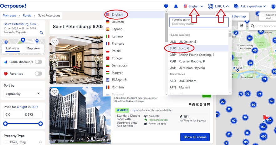 how to book hotel ostrovok-ru