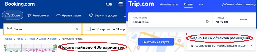 бронирование гостиниц в Пекине на Букинге