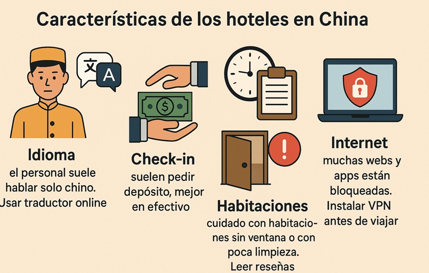 Características de los hoteles en China