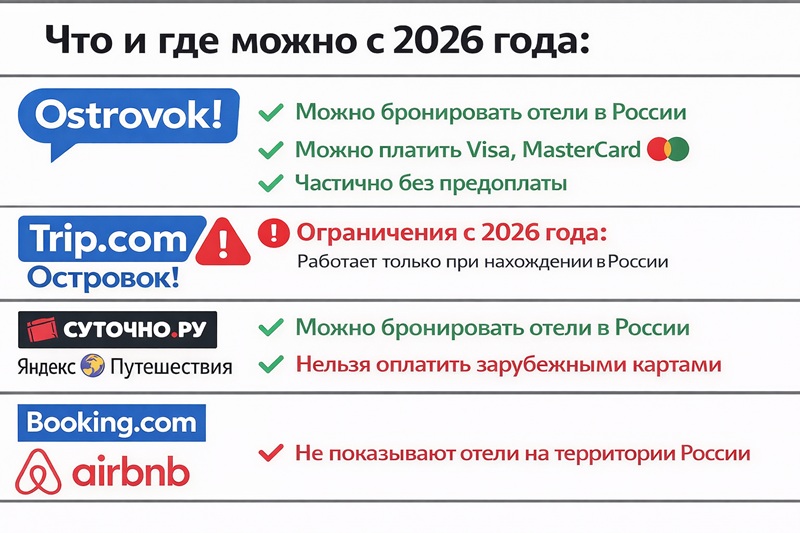 сайты бронирования отелей в России иностранцами