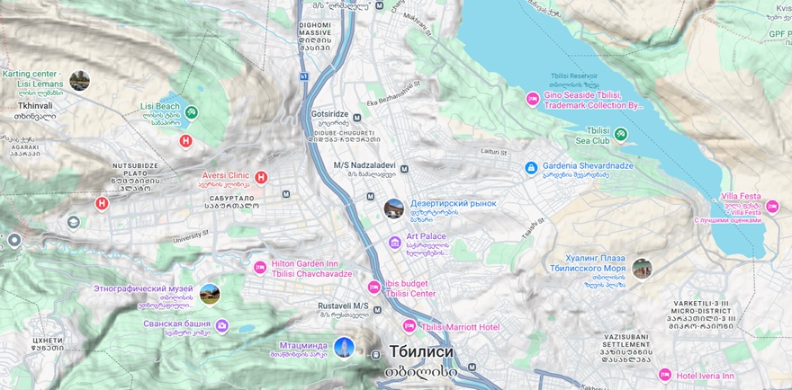 районы Тбилиси где лучше остановиться туристу