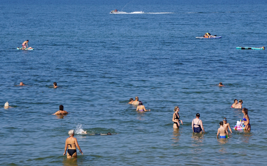 купание в Балтийском море