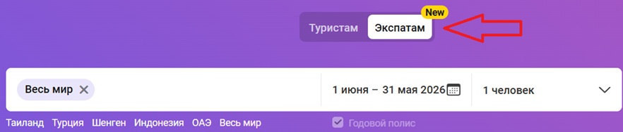 выбор страховки экспатам